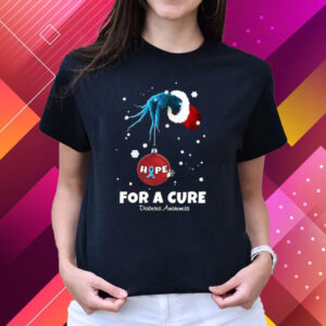 Christmas Hope For A Cure Diabetes Awareness Print Long Sleeve Sweatshirt T Shirts