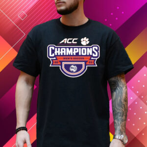 Clemson Tigers 2023 Acc Men’s Soccer Conference Tournament Champions Locker Room T-Shirt