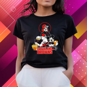 Cleveland Browns Mickey Mouse Donald Duck Goofy Football Nfl T-Shirts