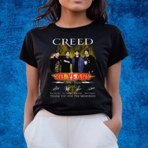Creed 30 Years 1994 – 2024 Thank You For The Memories T-Shirts