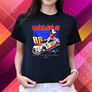 Dale Earnhardt Jr 88 National Guard Hms Graphic Car Signature T-Shirts