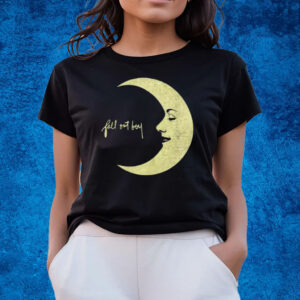 Fall Out Boy Moon Logo Boyfriend Fit Girls T-Shirts