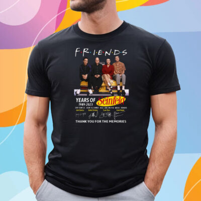 Friends 34 Years Of 1989 – 2023 Seinfeld Thank You For Memories T Shirt