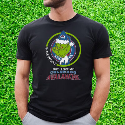 Grinch I Hate People But I Love My Colorado Avalanche T Shirt