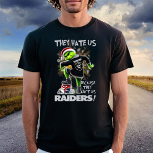 Grinch They Hate Us because They Ain’t Us Las Vegas Raiders T Shirt