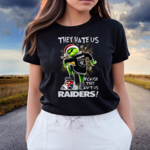 Grinch They Hate Us because They Ain’t Us Las Vegas Raiders T Shirts