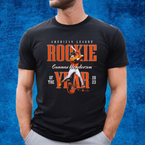 Gunnar Henderson Baltimore Orioles 2023 Al Rookie Of The Year T-Shirt