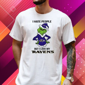 I Hate People But I Love My Ravens T-Shirt