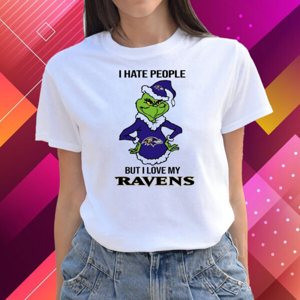 I Hate People But I Love My Ravens T-Shirts