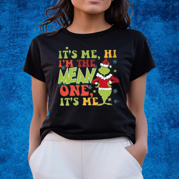 It’s Me Hi I’M The Mean One It’S Me Print Casual T-Shirts