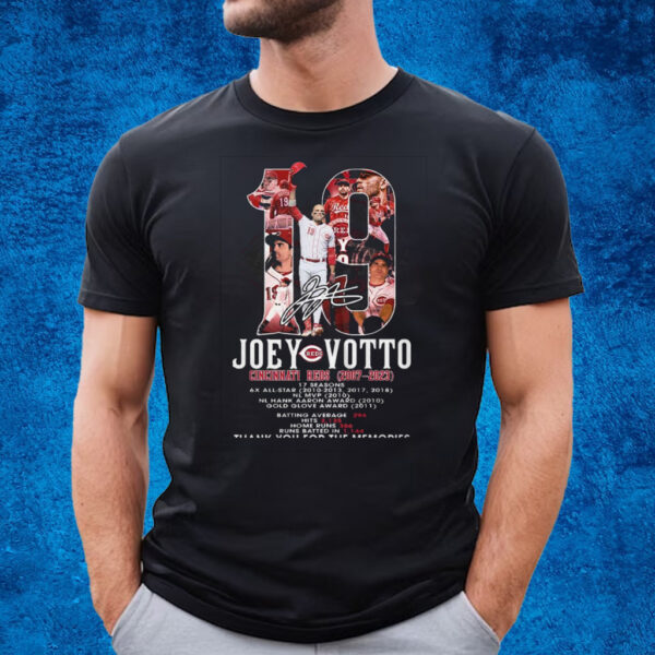 Joey Votto Cincinnati Reds 2007 – 2023 Thank You For The Memories T-Shirt