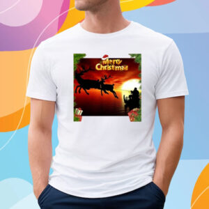 Merry Christmas Sunset T Shirt