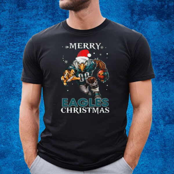 Merry Eagles Christmas T-Shirt