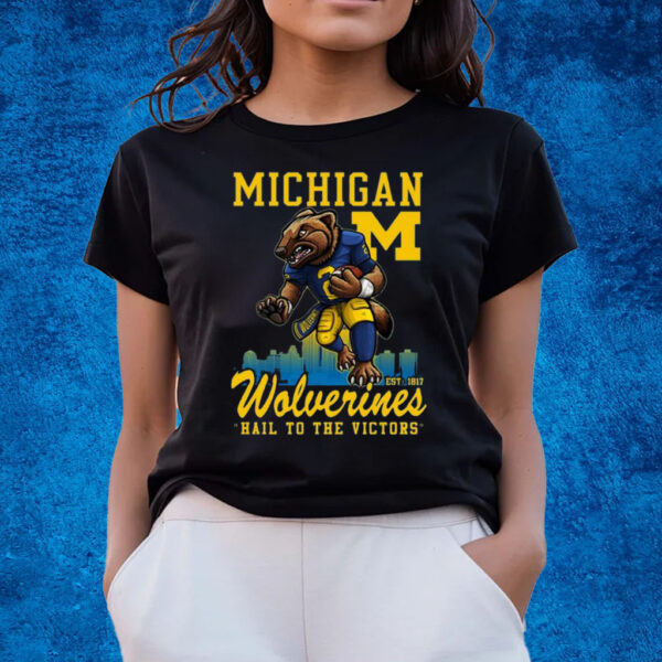 Michigan Wolverines Hail To The Victors T-Shirts