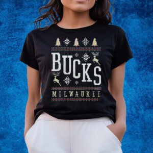 Milwaukee Bucks Holiday Ugly Christmas Sweater T-Shirts