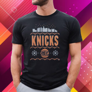 New York Knicks Holiday Ugly Christmas Sweater T-Shirt