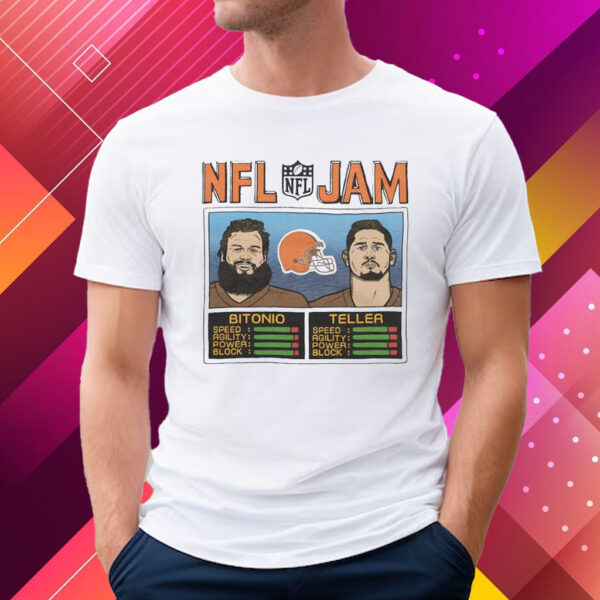 Nfl Jam Browns Bitonio And Teller T-Shirt