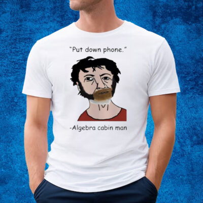 Put Down Phone Algebra Cabin Man T-Shirt