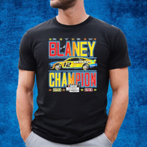 Ryan Blaney 2023 NASCAR Cup Series Champion Trophy T-Shirt