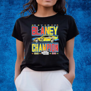 Ryan Blaney 2023 NASCAR Cup Series Champion Trophy T-Shirts