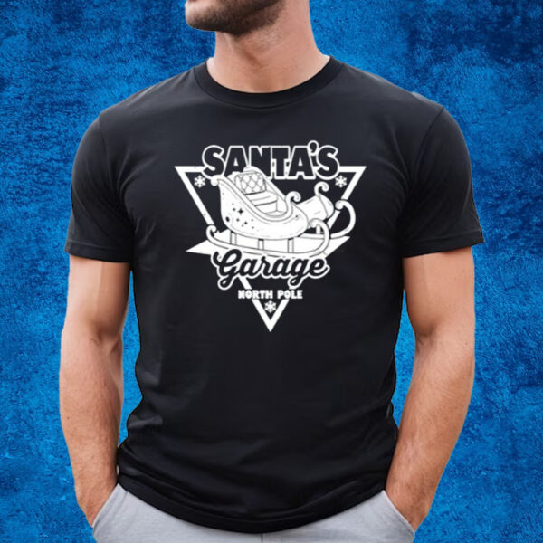 Santa’S Garage North Pole Christmas T-Shirt