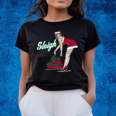 Sleigh Ugly Santa Girl T-Shirts