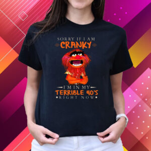 Sorry If I Am Cranky I’M In My Terrible 40’s Right Now T Shirts