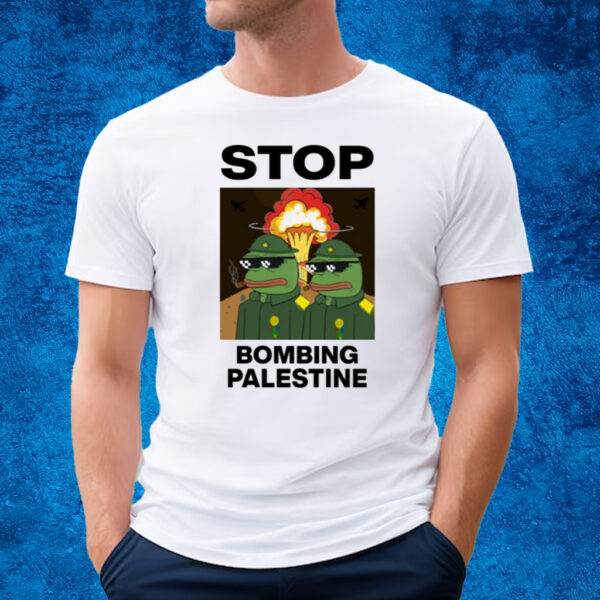 Stop Bombing Palestine Free Palestine T-Shirt