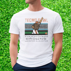 Tecmo Bowl Browns Webster Slaughter T-Shirt