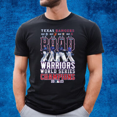 Texas Rangers Warriors World Series Champions 2023 T-Shirt