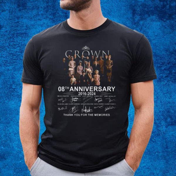 The Crown 08th Anniversary 2016 – 2024 Thank You For The Memories T-Shirt