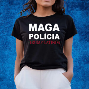 Trumplatinos24 Maga Polícia Trump Latinos T-Shirts