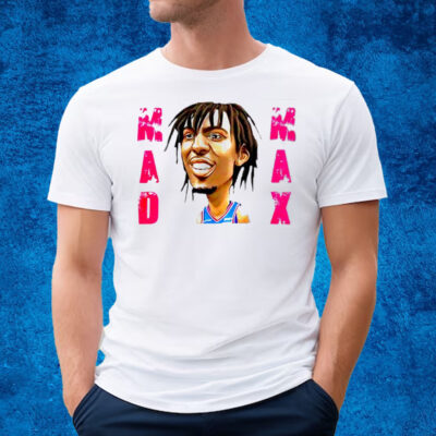 Tyrese Maxey Mad Max Caricature Philadelphia Basketball T-Shirt