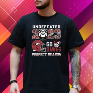 Undefeated 2023 Georgia Bulldogs Go Dawgs Perfect Season T-Shirt