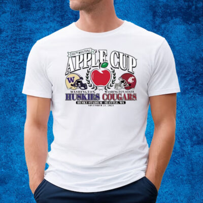 Washington Huskies Vs Washington State Cougars 2023 Apple Cup Matchup T-Shirt