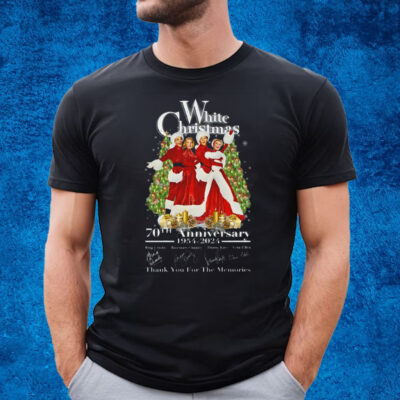 White Christmas 70th Anniversary 1954 – 2024 Thank You For The Memories T-Shirt