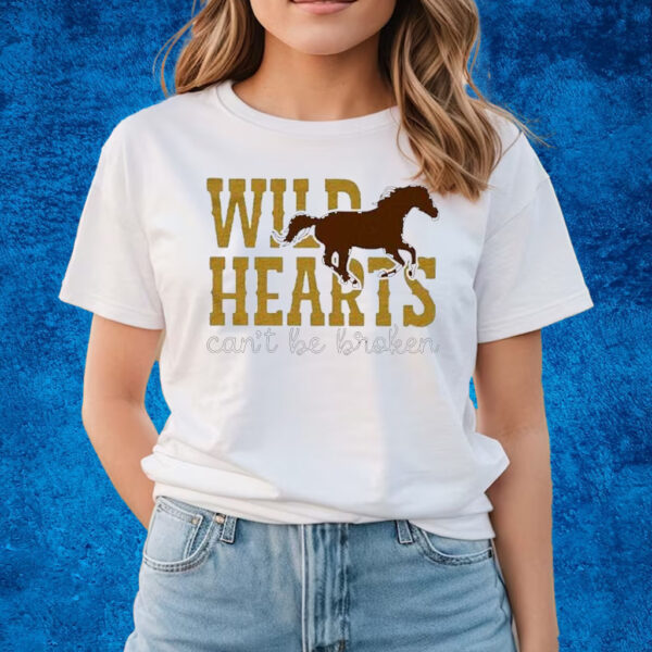 Wild Hearts Can’t Be Broken Horse Art Pattern Print Casual Sweatshirt T-Shirts