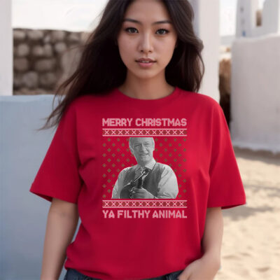 Ya Filthy Animal Tacky Merry Christmas Sweater T-Shirts