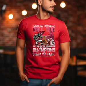 2023 Sec Football Champions Alabama Crimson Tide 27 – 24 Georgia Bulldogs Sat Dec 2 2023 Mercedes-Benz Stadium T-Shirt