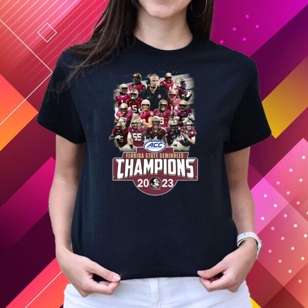 Acc Champion 2023 Florida State Seminoles T-Shirts