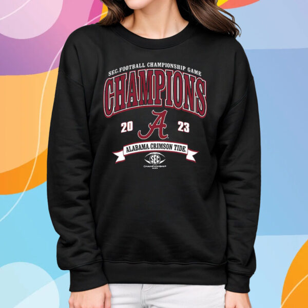 Alabama Crimson Tide 2023 Sec Football Conference Champions T-Shirt Sweatshirt