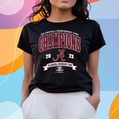 Alabama Crimson Tide 2023 Sec Football Conference Champions T-Shirts