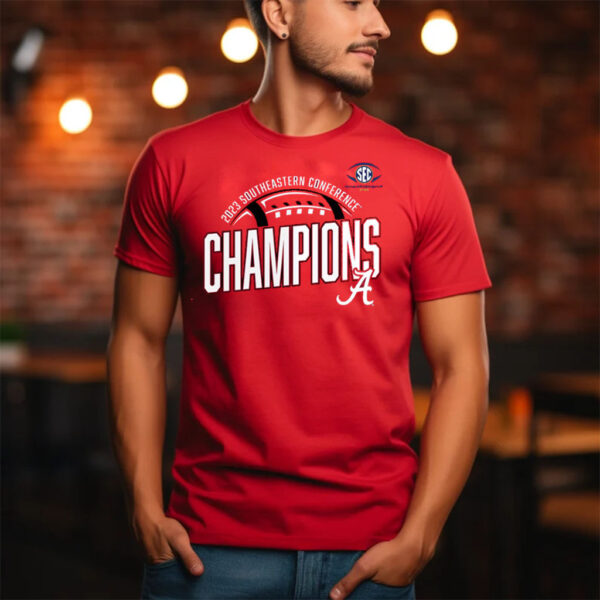 Alabama Crimson Tide Fanatics Branded 2023 Sec Football Conference Champions T-Shirt