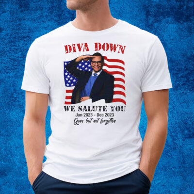 Diva Down We Salute You George Santos T-Shirt