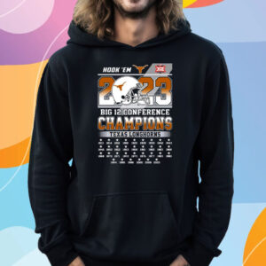 Hook Em 2023 Big 12 Conference Champions Texas Longhorns T-Shirt Hoodie