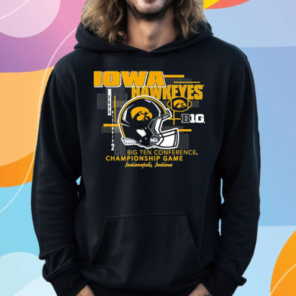 Iowa Hawkeyes Big Ten Championship 2023 Football Helmet T-Shirt Hoodie