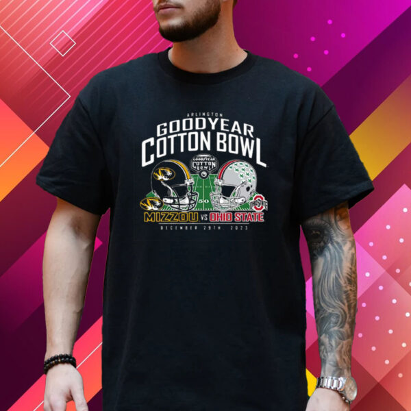 Missouri Tigers Vs Ohio State Buckeyes 2023 Cotton Bowl Matchup T-Shirt