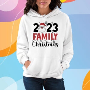 Santa 2023 Family Christmas T-Shirt Hoodie