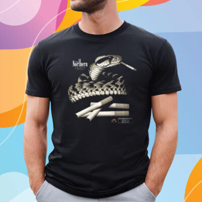 Snake Smoking The Northern Lights T-Shirt