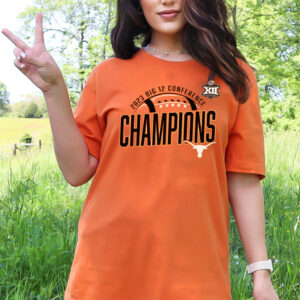 Texas Longhorns 2023 Big 12 Football Conference Champions T-Shirts